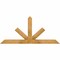 Ekena Millwork Saratoga Rough Sawn Timber Gable Bracket, Western Red Cedar, 60"W x 27"H x 4"D x 4"F, 11/12 Pitch GBW060X27X0404SAR00RWR - alternate 1